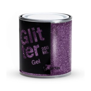 Gel glitterato t.b.t. per effetti creativi, barattolo da 250ml.