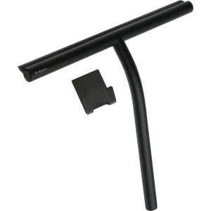 Raschietto acqua acciaio gomma con gancio Idrostile 261 mm nero opaco