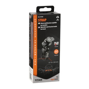 t.b.t. Supporto multifunzione regolabile per cellulare da manubrio.