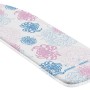 Copriasse da stiro Leifheit Cotton Classic M con motivo floreale rosa e blu.