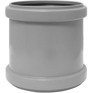 Manicotto Marley HT DN 50 in plastica grigia per tubi di scarico.