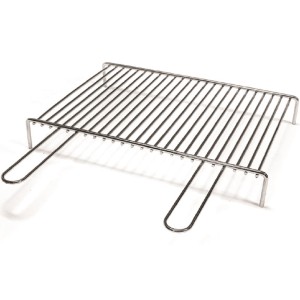 Griglia in acciaio inox per accessori barbecue.