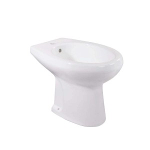 Bidet a terra Lake in ceramica bianco