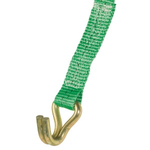 Cinghia di fissaggio verde LUX con ganci a doppia punta, larghezza 35 mm e lunghezza 8 m.