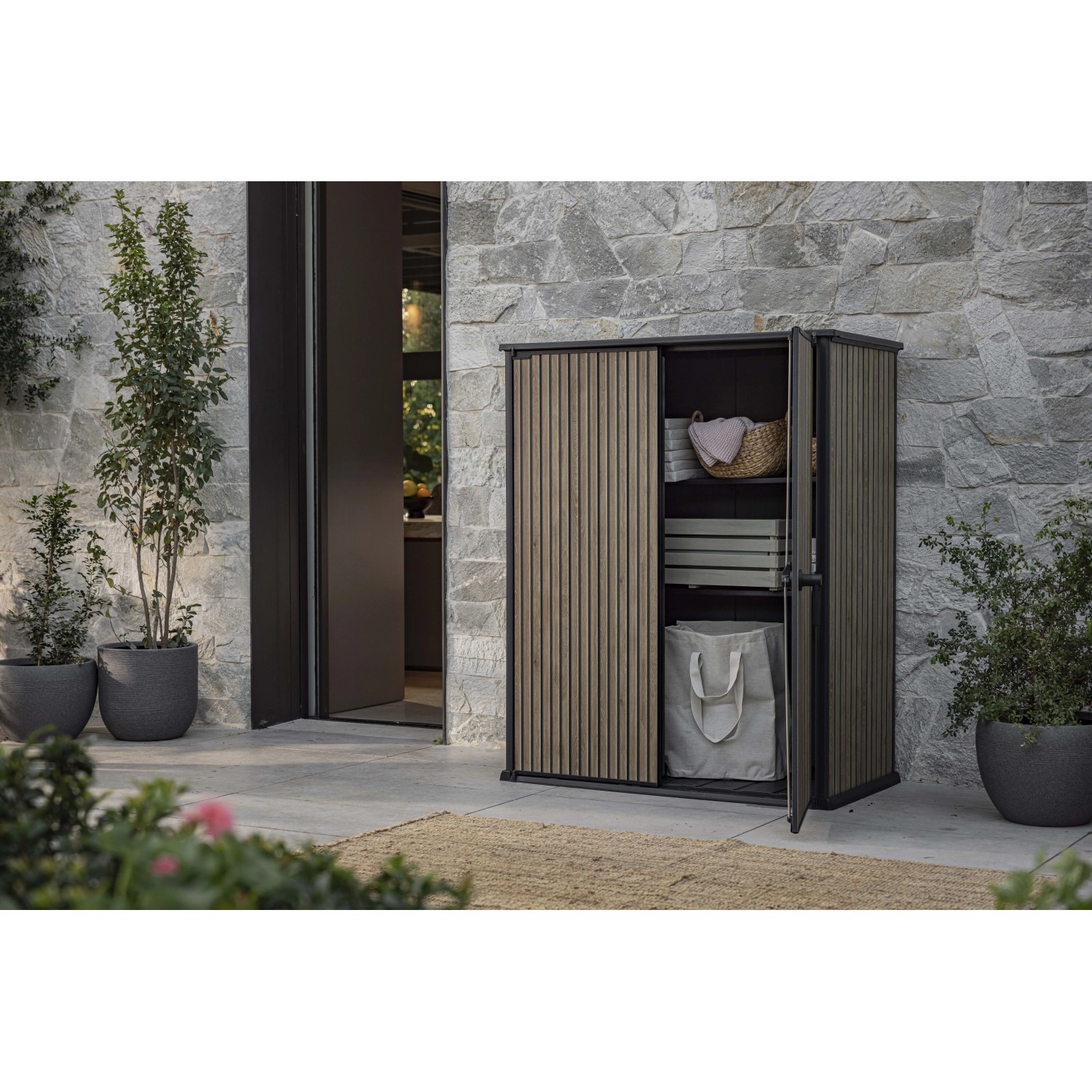 Porta attrezzi in plastica Keter Vertical sp. 20 mm marrone chiaro 1,16 m²_8