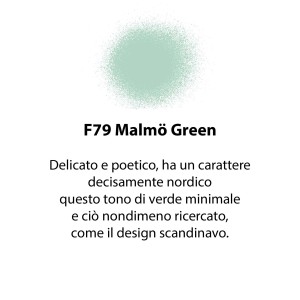 Campione di colore "Malmö Green" (F79) per il fai-da-te. Tonalità verde delicata.