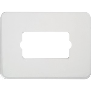Placca di rivestimento bianca t.b.t. per interruttori e prese.