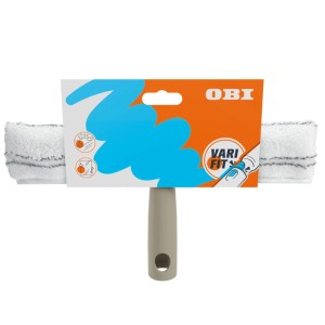 OBI lavavetri Varifit con manico greige e rivestimento completo bianco per una pulizia profonda.