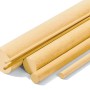 Diversi listelli di legno, barre rotonde in diverse dimensioni.