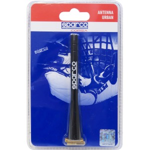 Antenna auto Sparco, nera, per esterni. Accessorio per la tua auto.