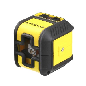 Livella laser a linee Stanley gialla per misurazioni precise.