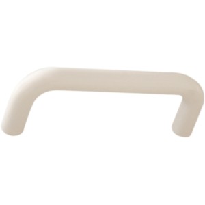 Maniglia per mobili t.b.t. in bianco, ideale per armadi e cassetti.