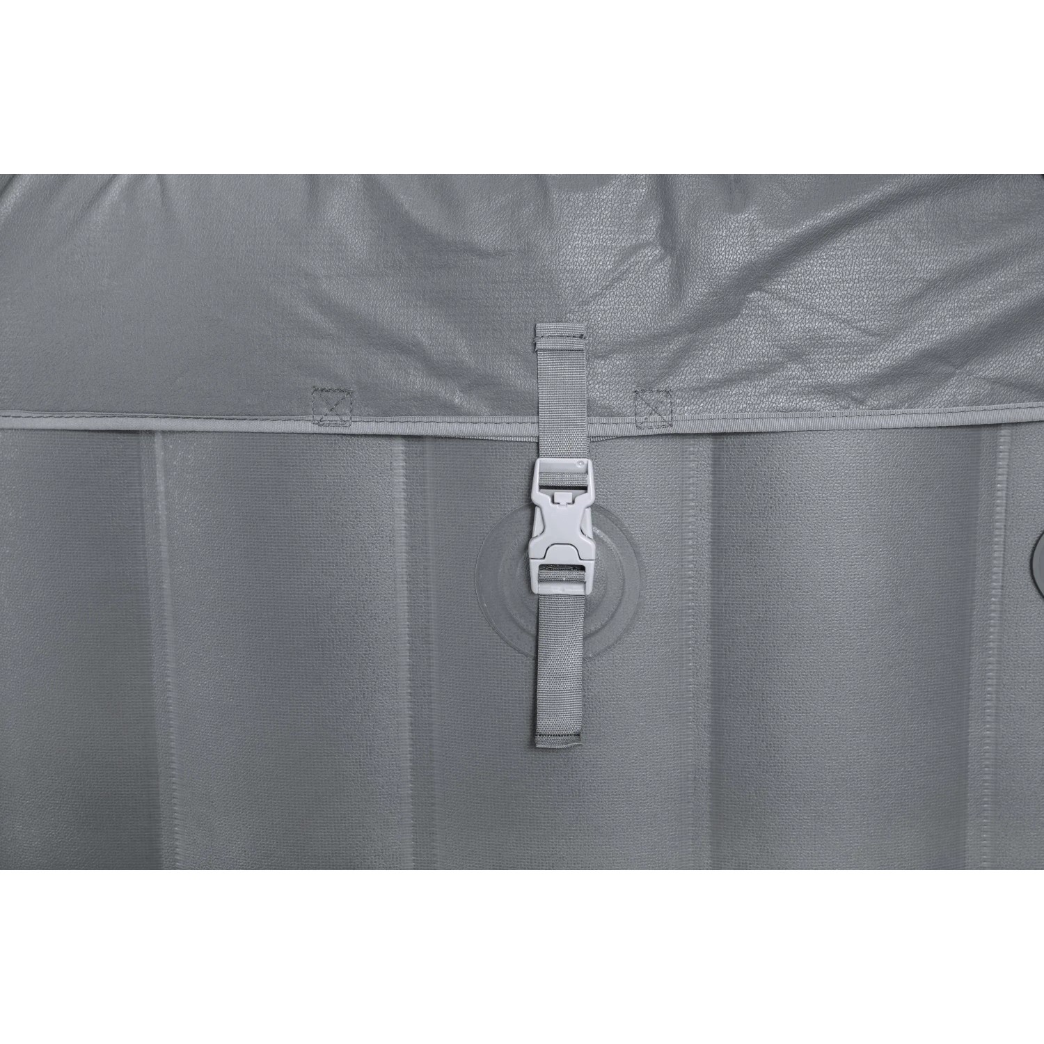 Copertura grigia con chiusura per la vasca idromassaggio Bestway LAY-Z-SPA Santorini.