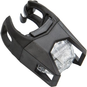 Luce per bici t.b.t. nera per maggiore sicurezza stradale.