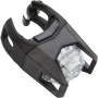 Luce per bici t.b.t. nera per maggiore sicurezza stradale.