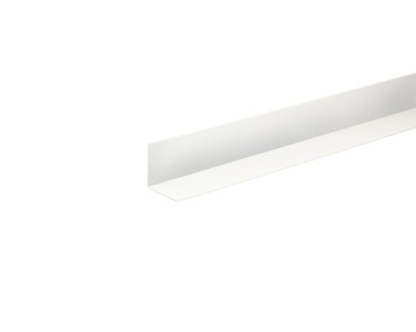 Profilo angolare 1 m 25x25x1,5 mm in pvc bianco opaco