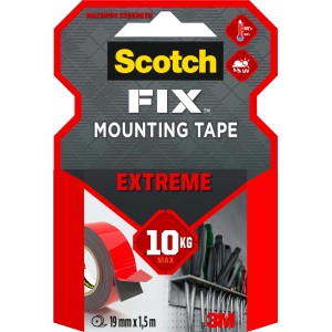 Scotch Fix Nastro di montaggio Extreme, 19mm x 1,5m, portata fino a 10kg.