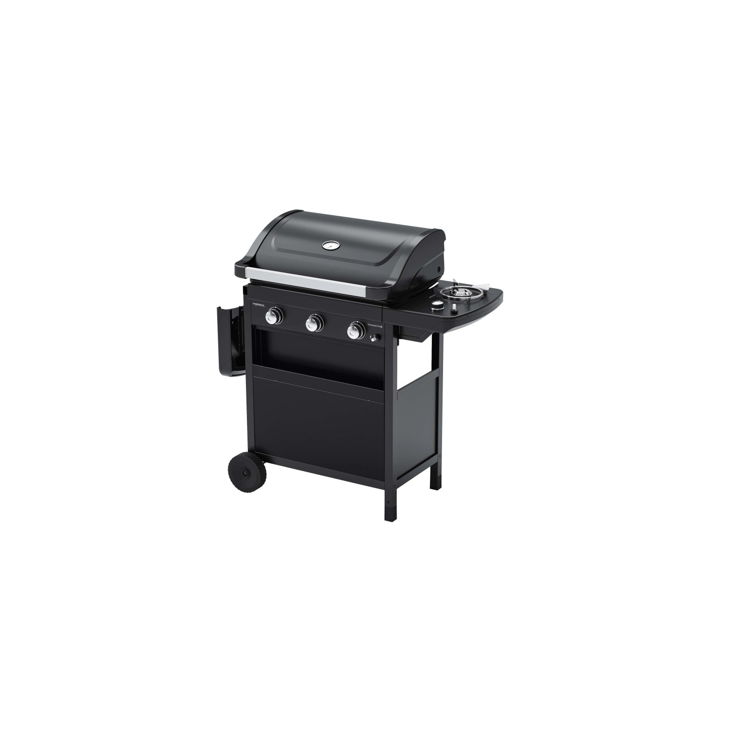 Barbecue a gas t.b.t. nero per giardino o terrazza.