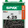 Viti Spax 4x25, 50 pezzi, viti universali per diversi fissaggi.