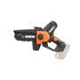 Motosega a una mano Worx WG326E.9, 20V, senza batteria. Sega leggera per potatura e giardinaggio.