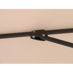 Dettaglio: Ombrellone a braccio Cocoa Beach beige, telaio con giunto.