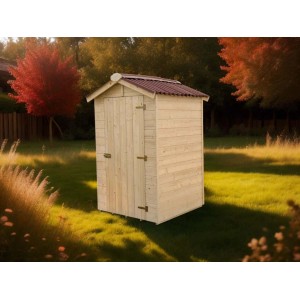 Casetta da giardino in legno sp 16 mm H203xL136xP146 cm