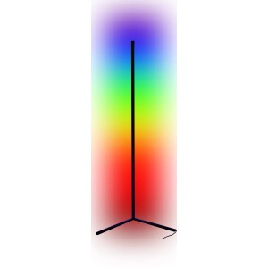 Moderna lampada da terra t.b.t. Piantane con LED cambia colore per illuminazione d'atmosfera.