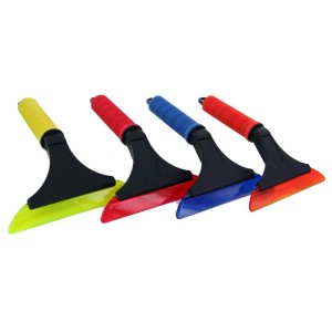 Raschietti per ghiaccio colorati con manico, per sbrinare i finestrini in inverno.