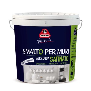 Smalto per muri Boero fai da te bianco satinato 2,5 l