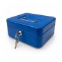 Cassetta portamonete in acciaio 90x200x160 mm blu