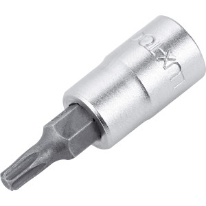 Bussola LUX Comfort con inserto TX20, acciaio al cromo vanadio, per avvitare con viti Torx.