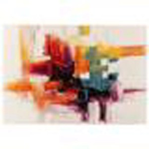 Tappeto moderno t.b.t. con sfumature di colore astratte.