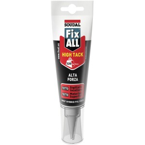 Soudal Fix ALL High Tack Collanti, tubo con beccuccio trasparente.