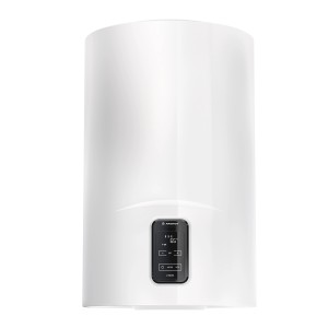 Scaldabagno t.b.t. bianco con display digitale.