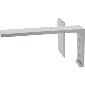 Supporto per bastone per tende Mydeco Smart, distanza 11,5 cm, supporto a parete bianco per bastone.