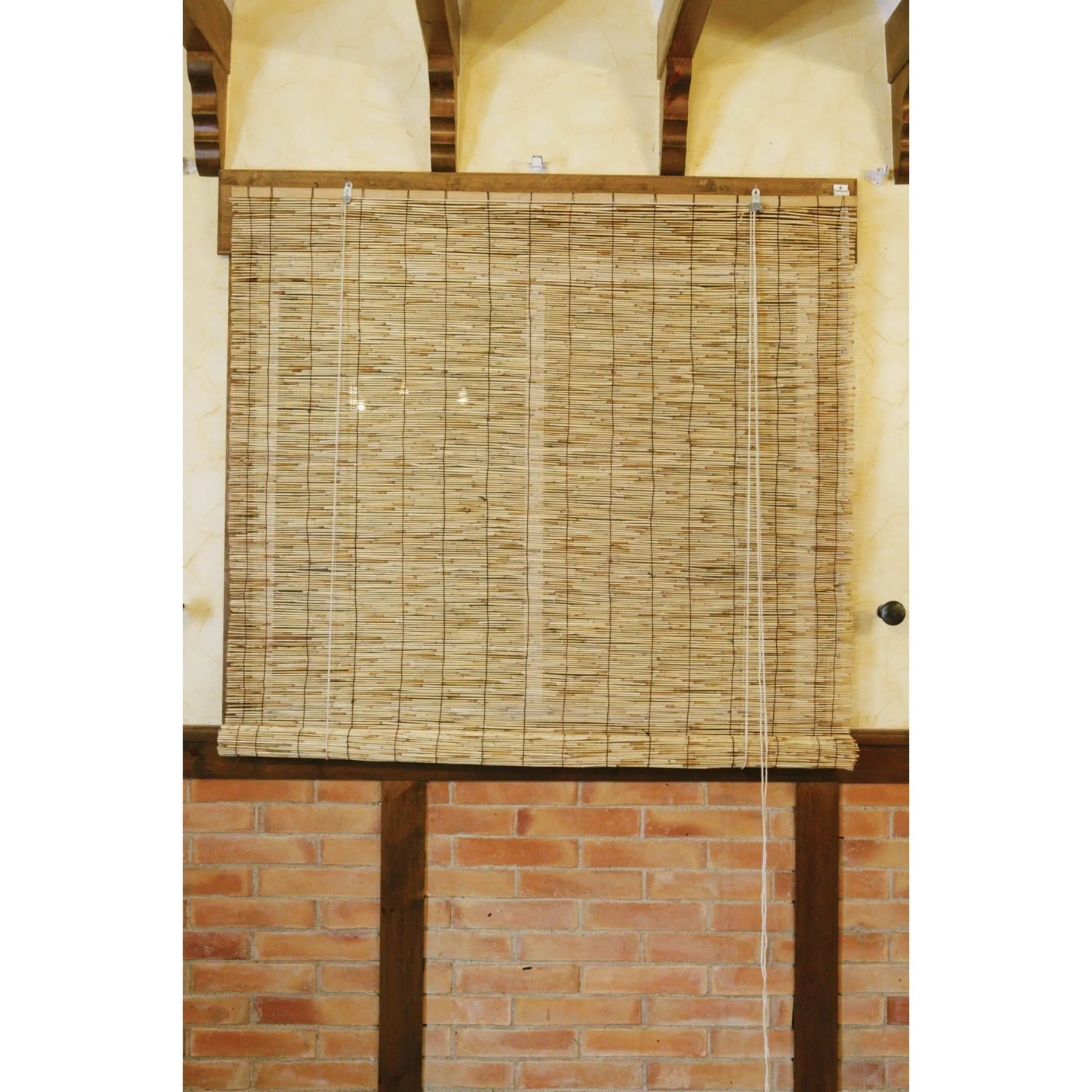 t.b.t. Tenda a rullo in materiale naturale per finestre o come schermo per la privacy.