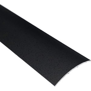Profilo di transizione Arcansas in alluminio grigio scuro, 30x2x900 mm, per pavimenti.