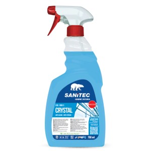 Sanitec Crystal detergente spray, per una pulizia senza aloni.