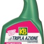 KB Fungicida per piante Tripla Azione contro parassiti e malattie in flacone spray.
