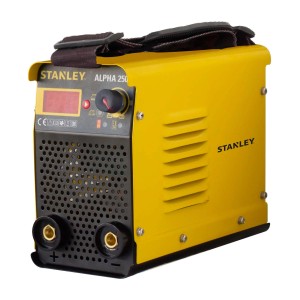 Saldatrice gialla Stanley ALPHA 250 per saldature professionali.