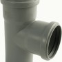 Giunto semplice Marley HT DN 40/40, 87 gradi, per tubi di scarico interni, grigio.