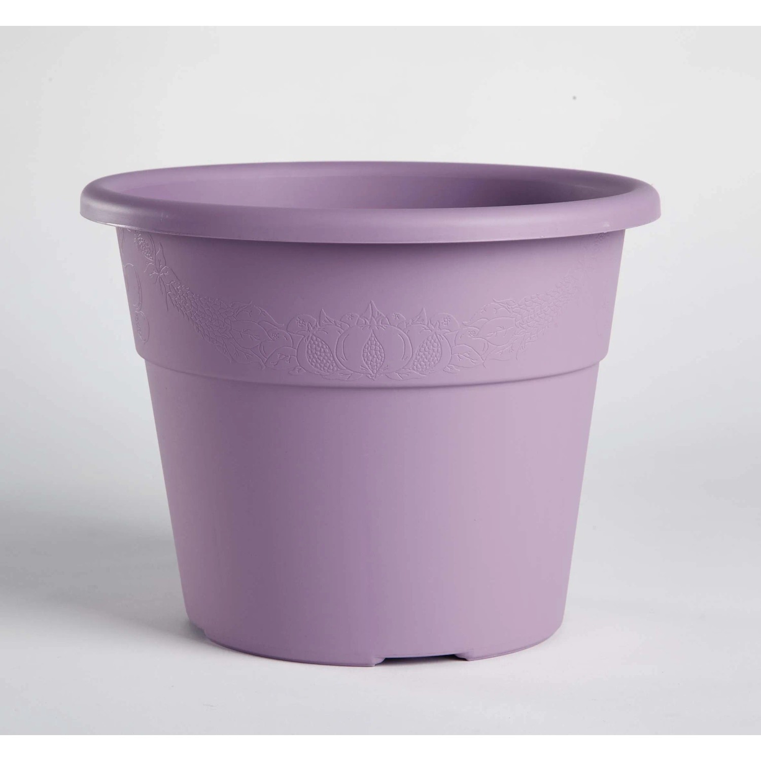 The HC Companies Terrazzo Vaso Quadrato Grande 61cm – Fioriera In Plastica Resistente Ai Raggi UV, Colore Argilla
