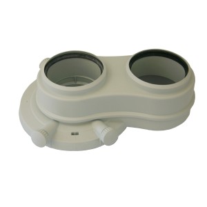 t.b.t. per Caldaie: Raccordo bianco con due aperture.