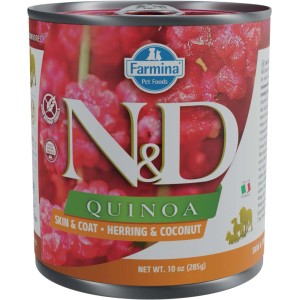 t.b.t. Alimento umido per cani con quinoa, aringa e cocco per pelle e pelo.