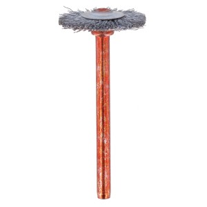 Spazzola in acciaio inox Dremel 19 mm (530) per miniutensili, ideale per stagno, alluminio e acciaio inox.