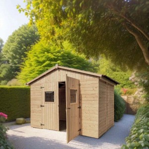 Casetta da giardino in legno sp 16 mm H226xL300xP220 cm