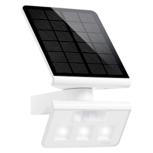 Applique solare a LED Steinel X Solar L-S con sensore di movimento, luce esterna bianca.