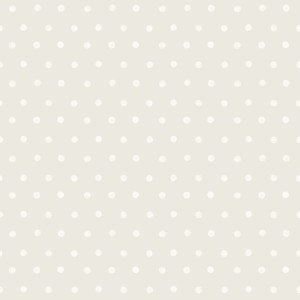 t.b.t. Carta da parati decorativa con motivo a pois beige e bianco.