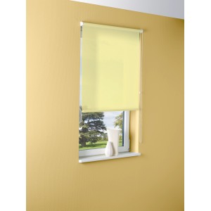 Tenda a rullo parasole gialla OBI Sagunto, 60x175 cm, su finestra con catena.