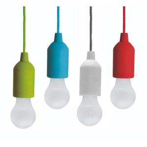 Lampadine LED decorative in vari colori come idea regalo.